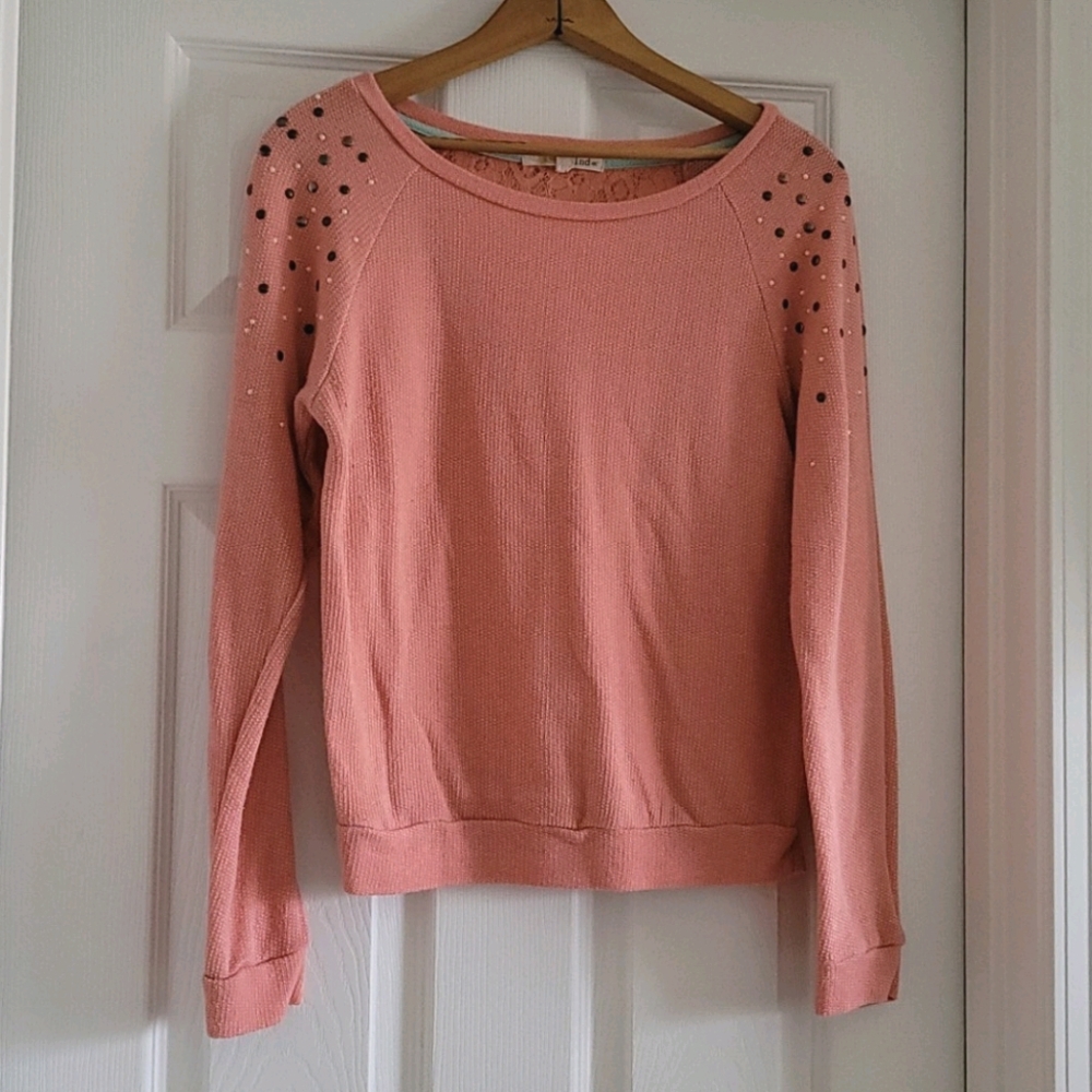 Blush Pink Embellished Sweater